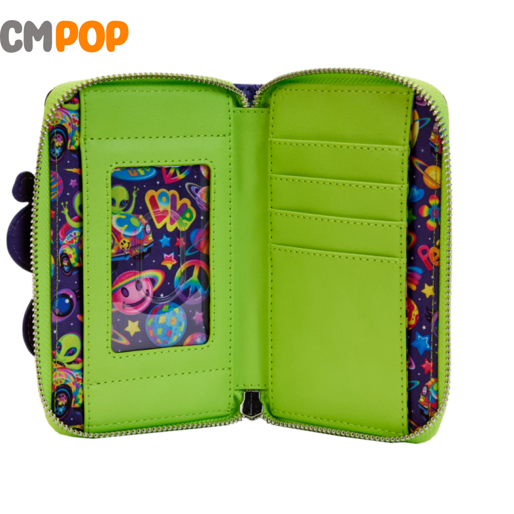 Lisa Frank Cosmic Alien Ride Zip Wallet -Loungefly Loungefly