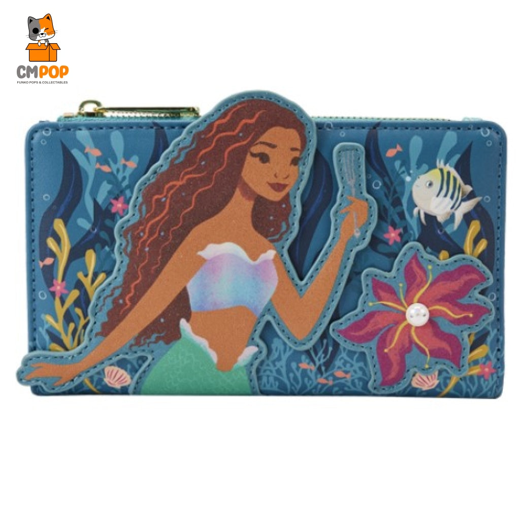 Little Mermaid Ariel Live Action Flap Wallet - Loungefly