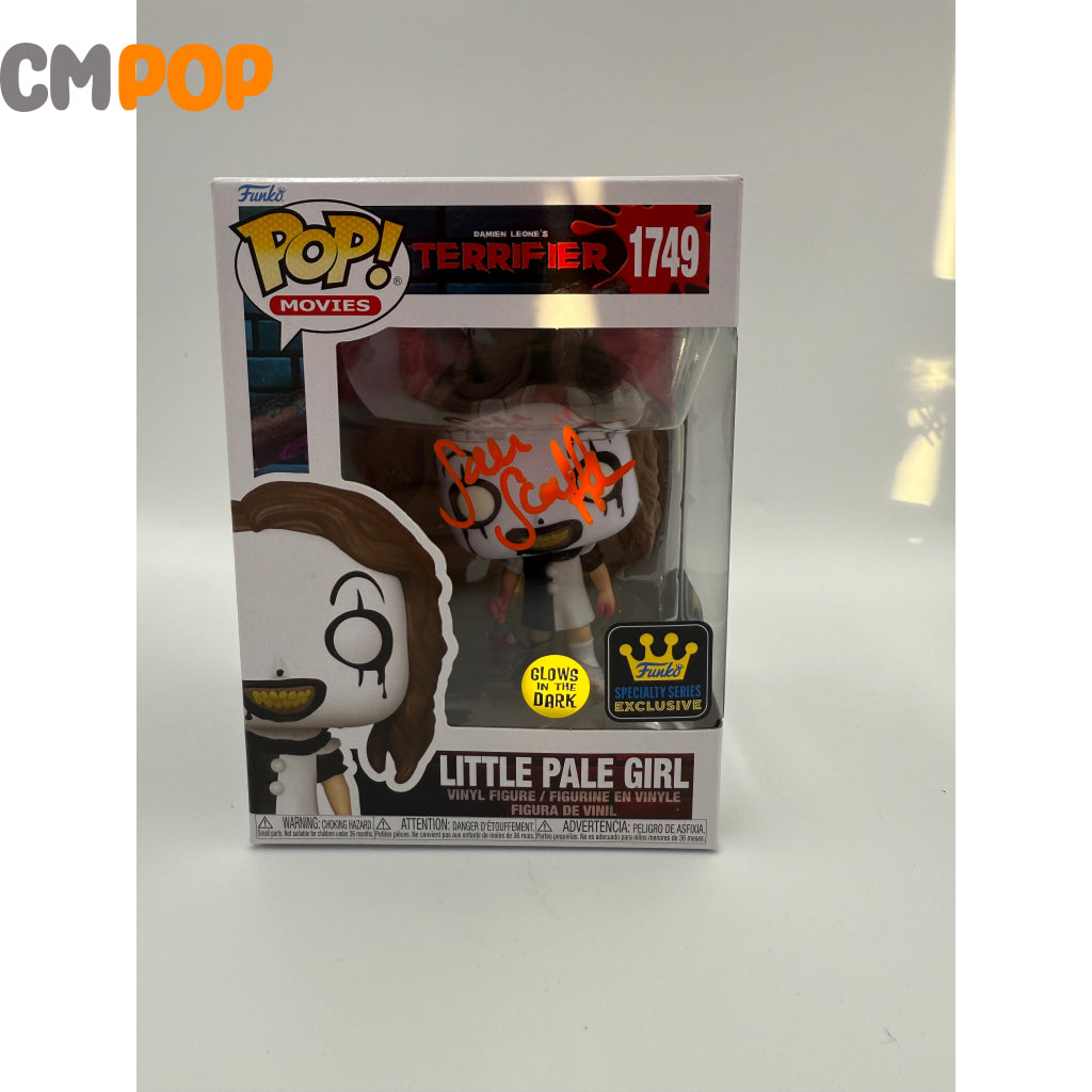 Little Pale Girl - #1590 - Funko Pop! - Movies - Terrifier - GITD - Funko Exclusive - Signed by Samantha Scaffidi-