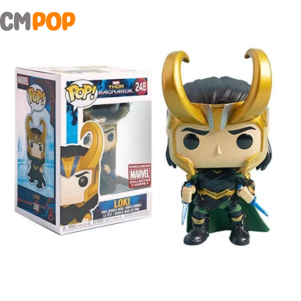 Pop 248 Loki - #248 - Funko Pop! - Marvel - Thor Ragnarok - Exclusive Marvel C