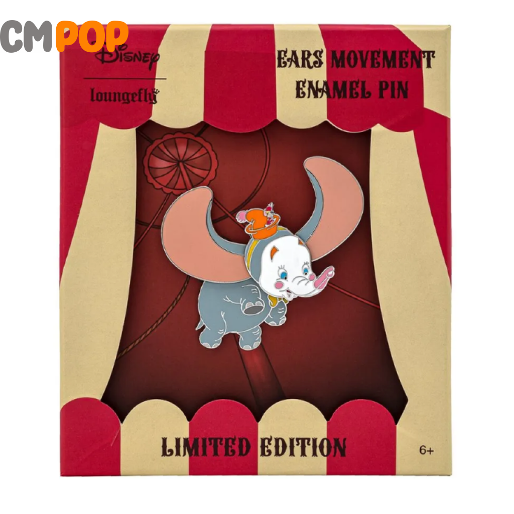 Loungefly Disney Dumbo Flying 3’ Collectible Enamel Pin- - Pins Funko Pop Pin