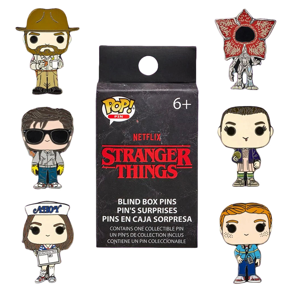 Stranger Things Funko Pop! Characters Blind Box Mystery Pin - Loungefly