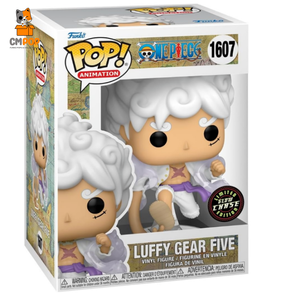 Luffy Gear Five Glow Chase - #1607 - Funko Pop! One Piece Chase Pop