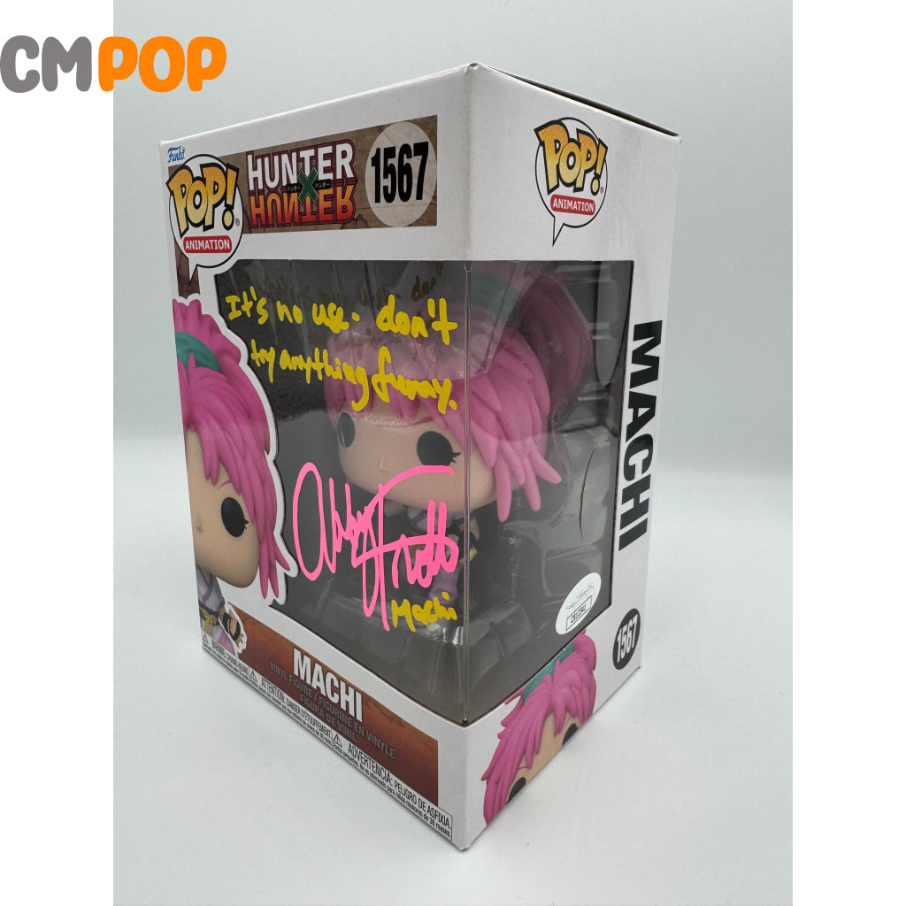 Machi - #1567 Funko Pop! Animation Hunter X Signed By Abby Trott Certified Pop