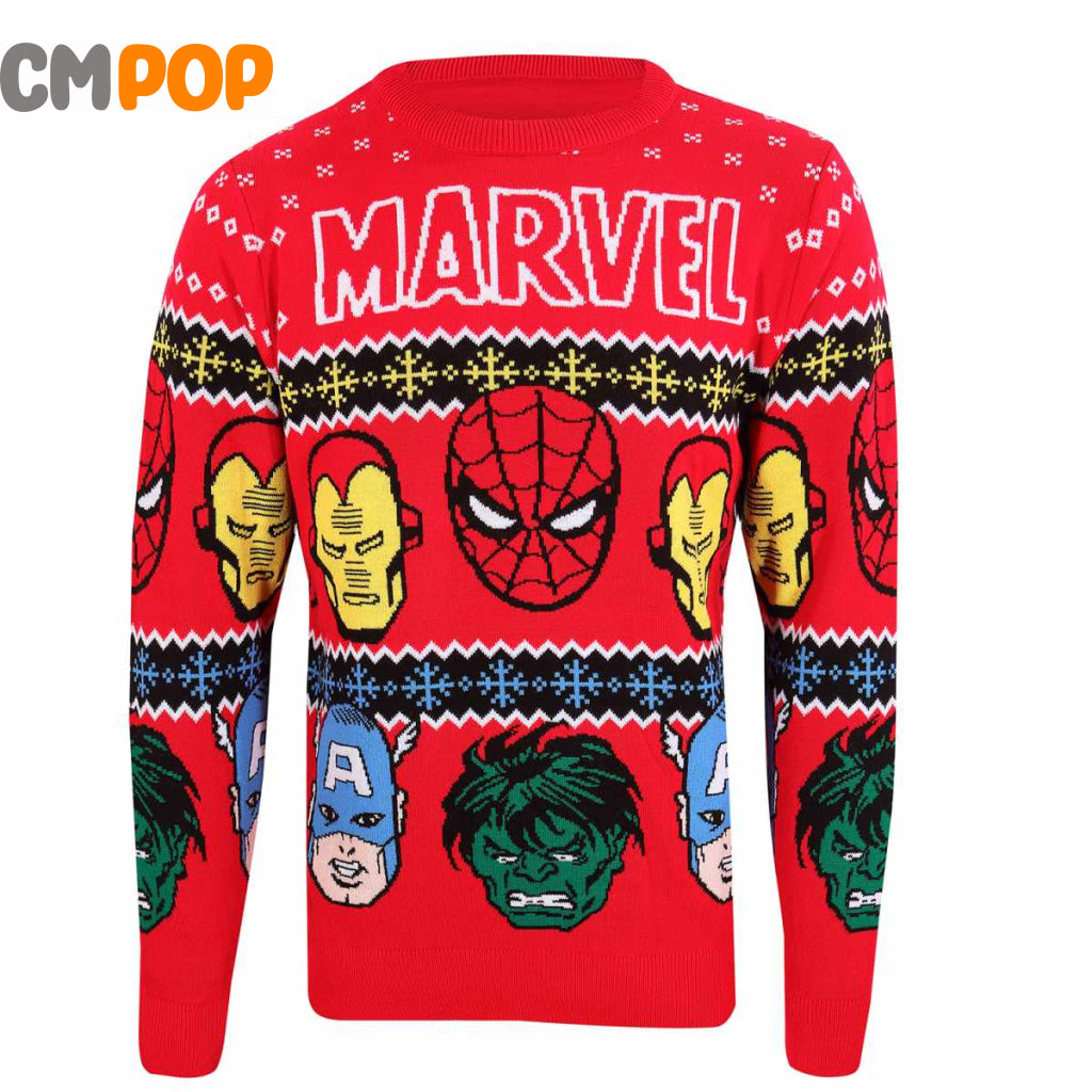 Marvel Comics - Faces (Knitted) Size: Large