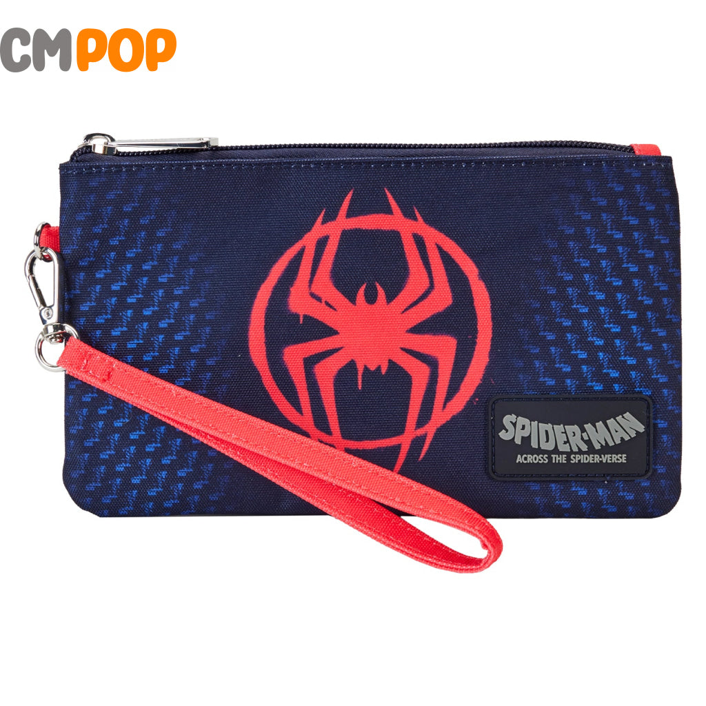 Marvel Spiderverse Miles Morales Nylon Wristlet Wallet - Loungefly