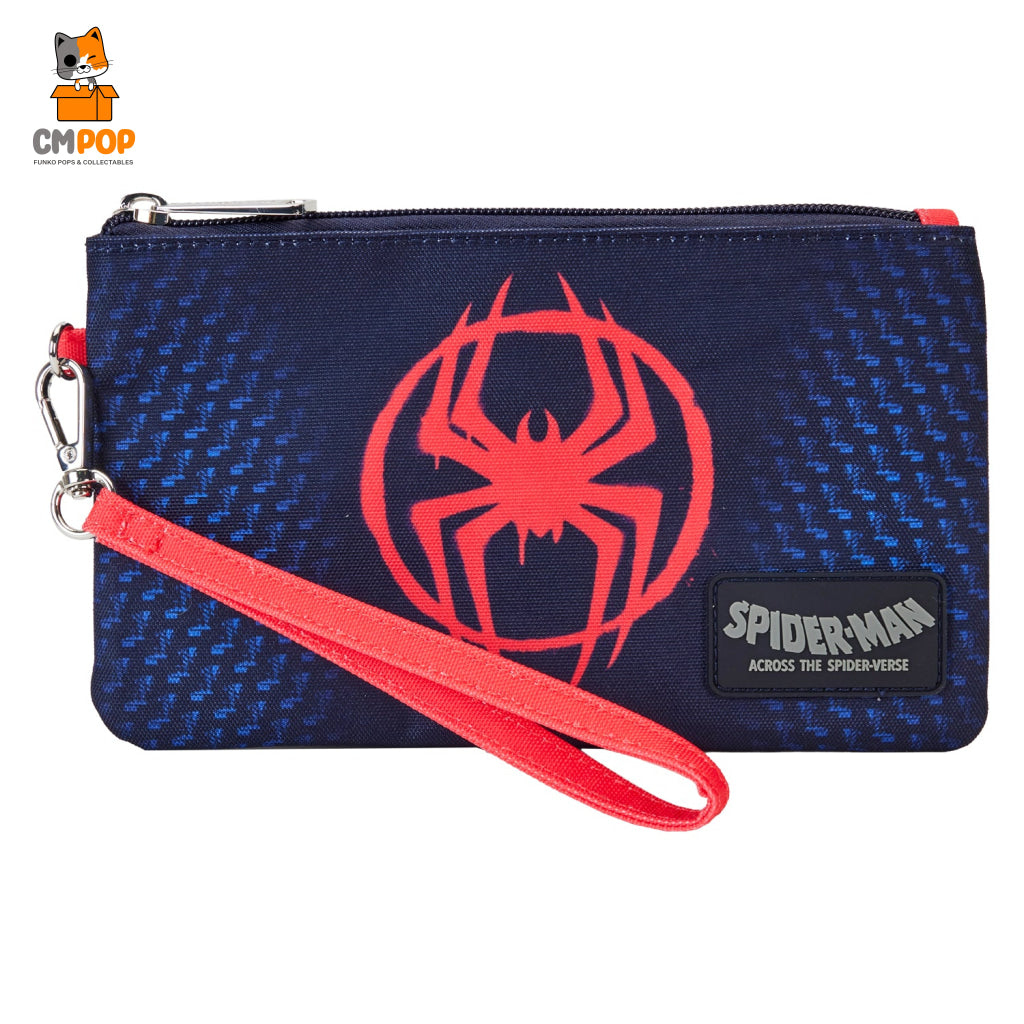 Marvel Spiderverse Miles Morales Nylon Wristlet Wallet - Loungefly