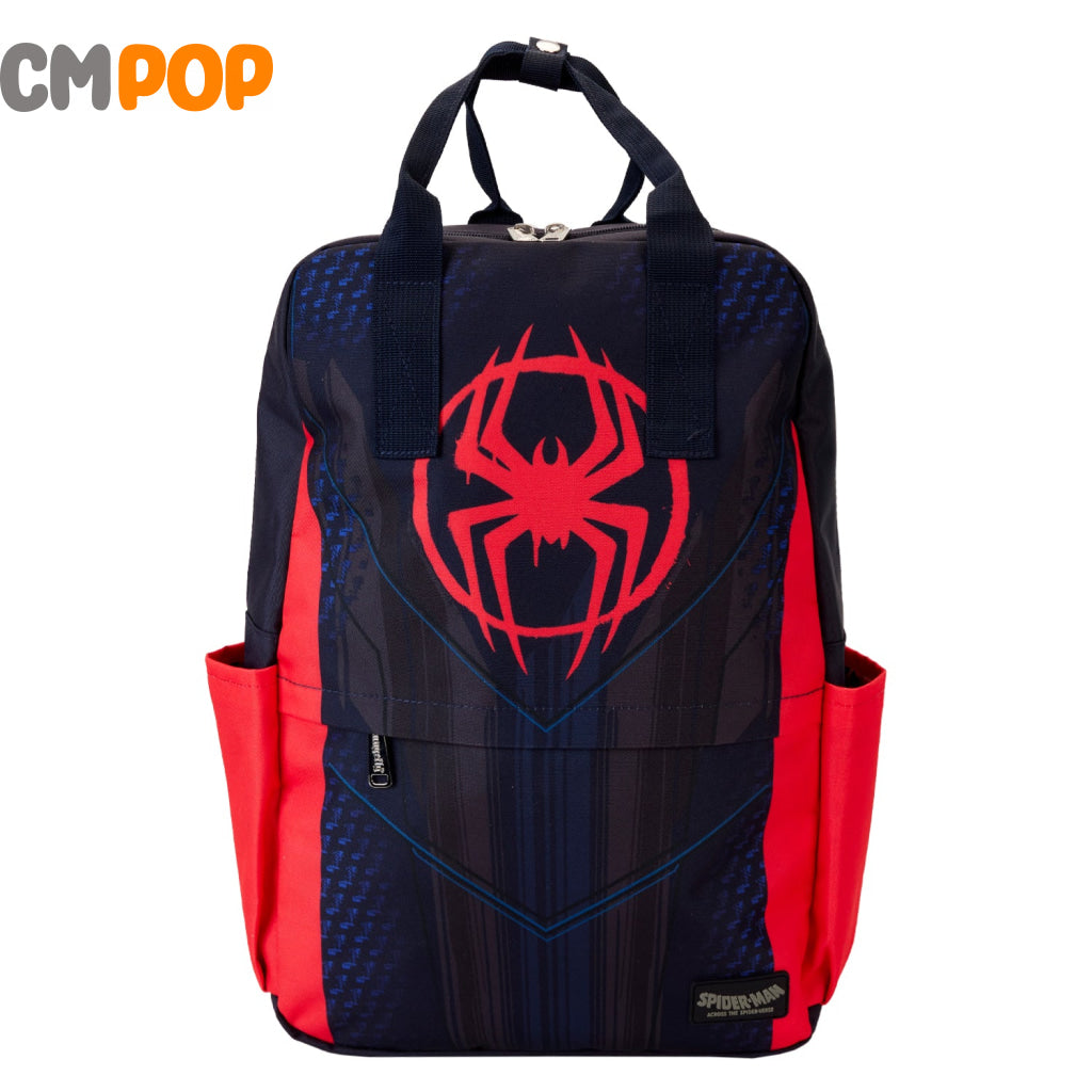 Marvel Spiderverse Miles Morales Suit Full Size Nylon Backpack - Loungefly Backpack