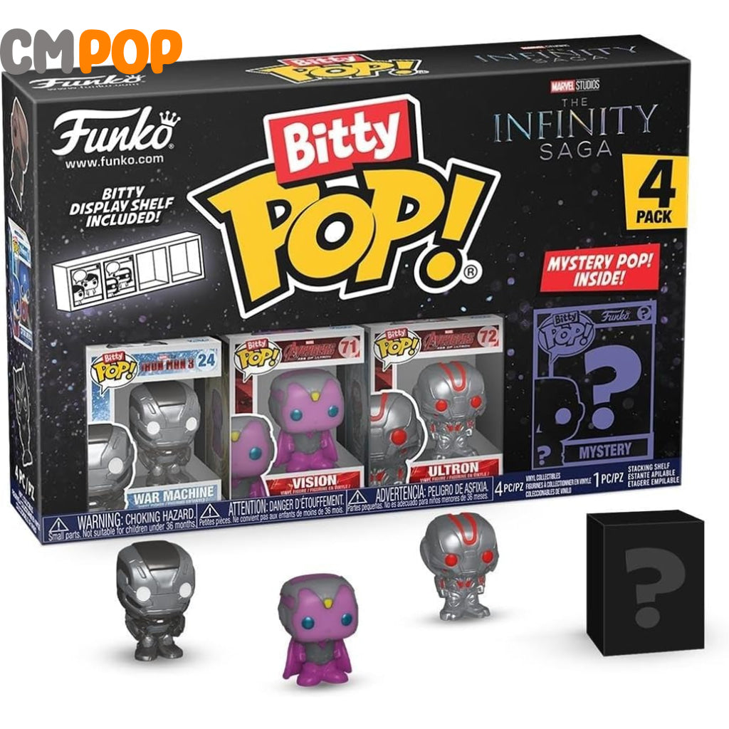 Marvel - War Machine 4 Pack - Bitty Funko Pop! - Marvel - Mystery Pop Funko Pop