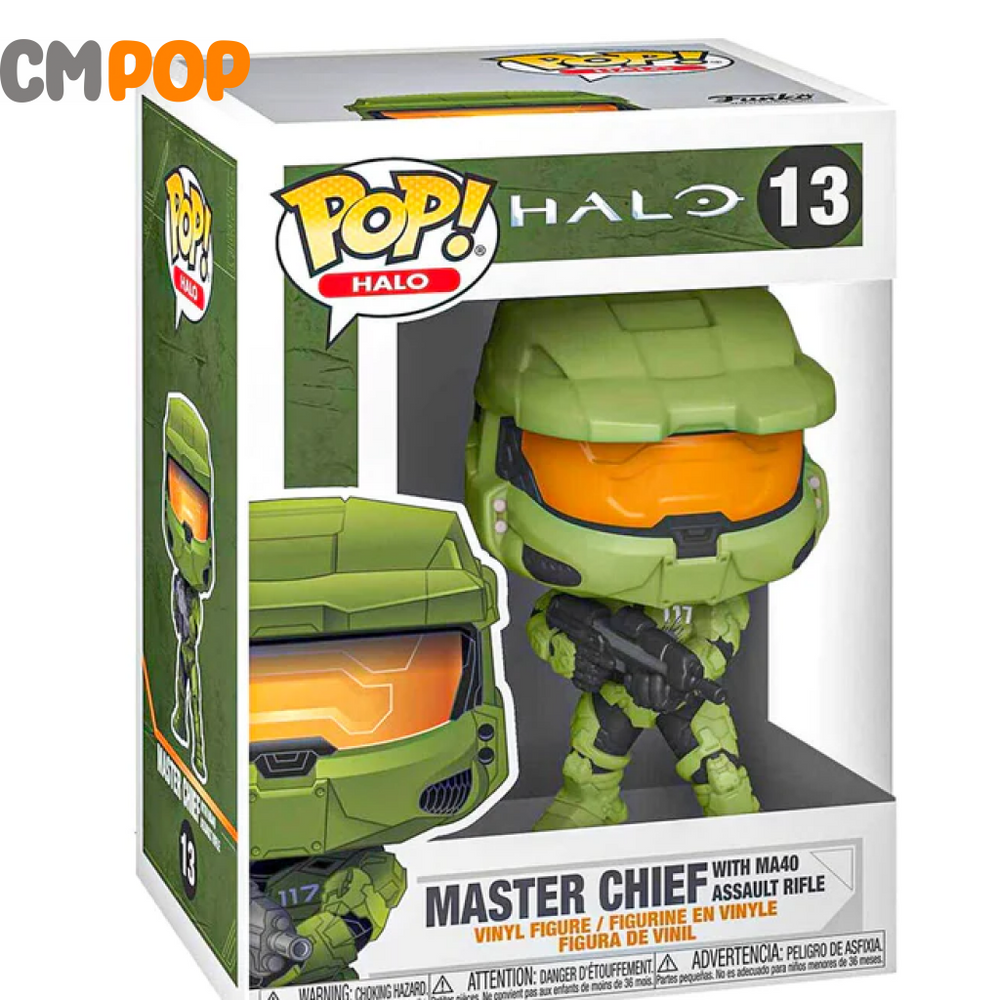 Master Chief with MA40 Assault Rifle - #13 - Funko Pop! - Halo