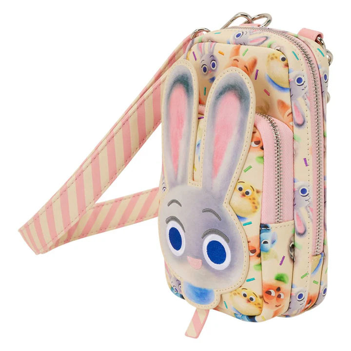 Disney Zootopia 2 Judy Hopps Cotton Candy Cosplay Cell Phone Crossbody Bag with Coin Bag- Crossbody - Loungefly