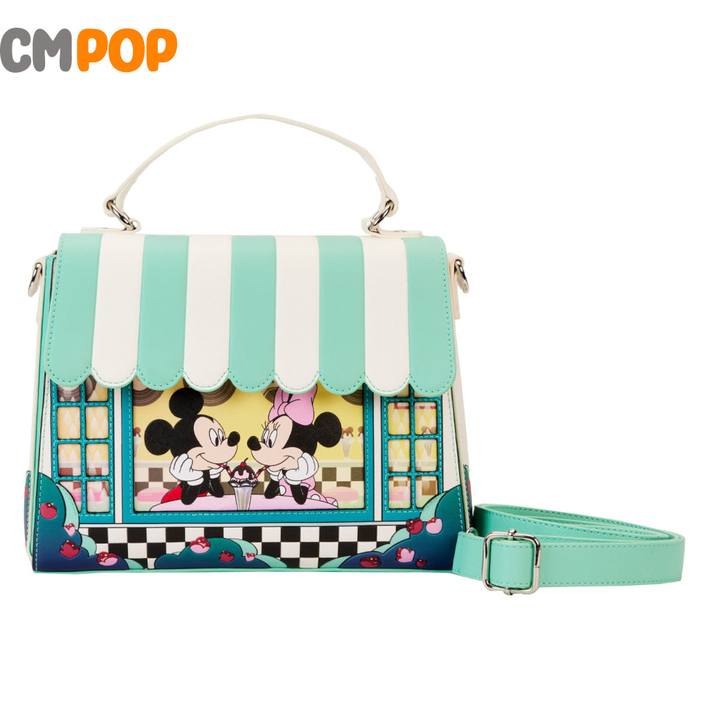 Mickey And Minnie Date Night Drive-In Diner Cross Body Bag - Disney Loungefly Backpack