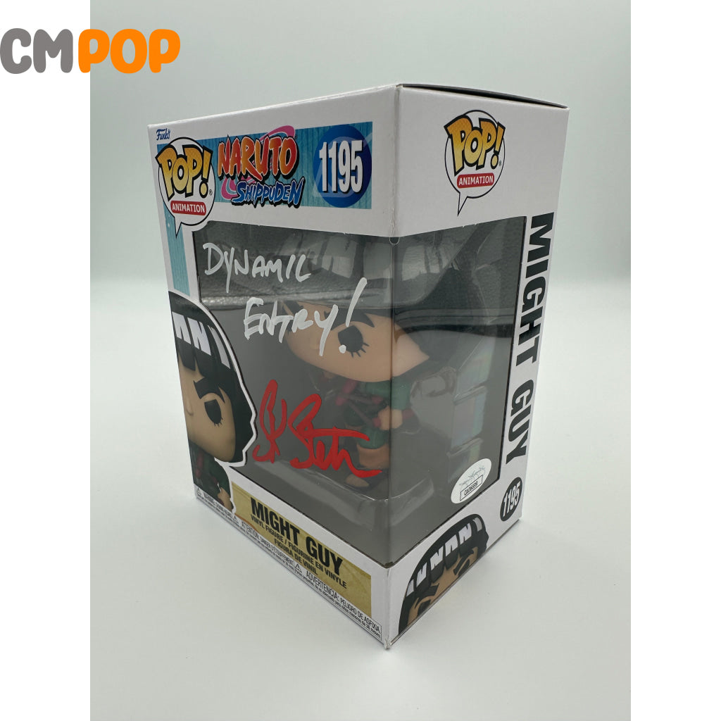 Might Guy - #1195 Funko Pop! Animation Naruto Shippuden Signed By Certified Pop