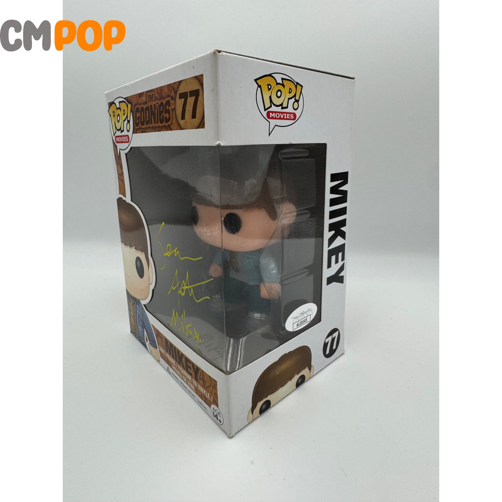 Mikey- #77 - Funko Pop! Movies Goonies Signed By Sean Astin Certified Pop