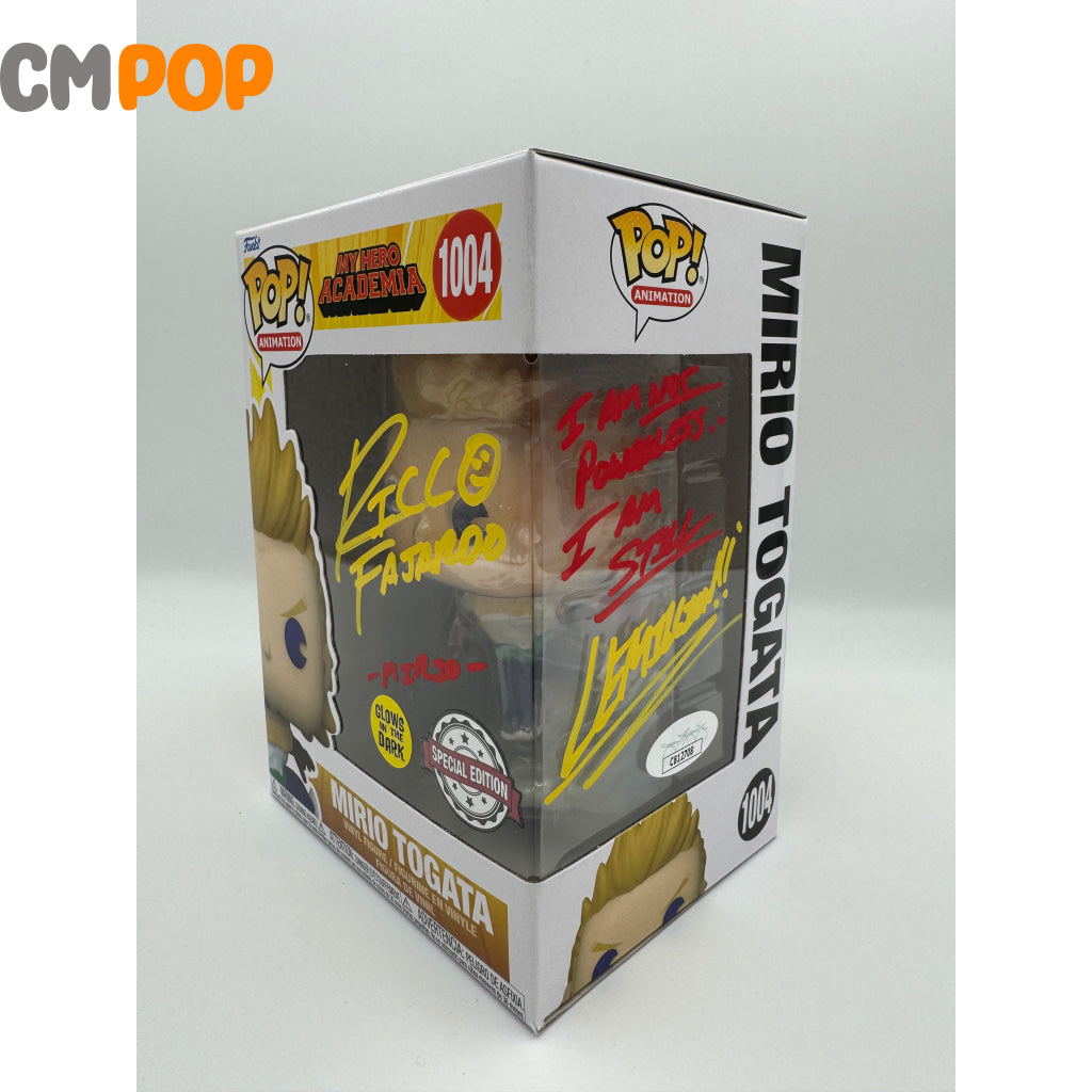 Mirio Togata - #1004 Funko Pop! Animation My Hero Academia Gitd Special Edition Exclusive Signed By