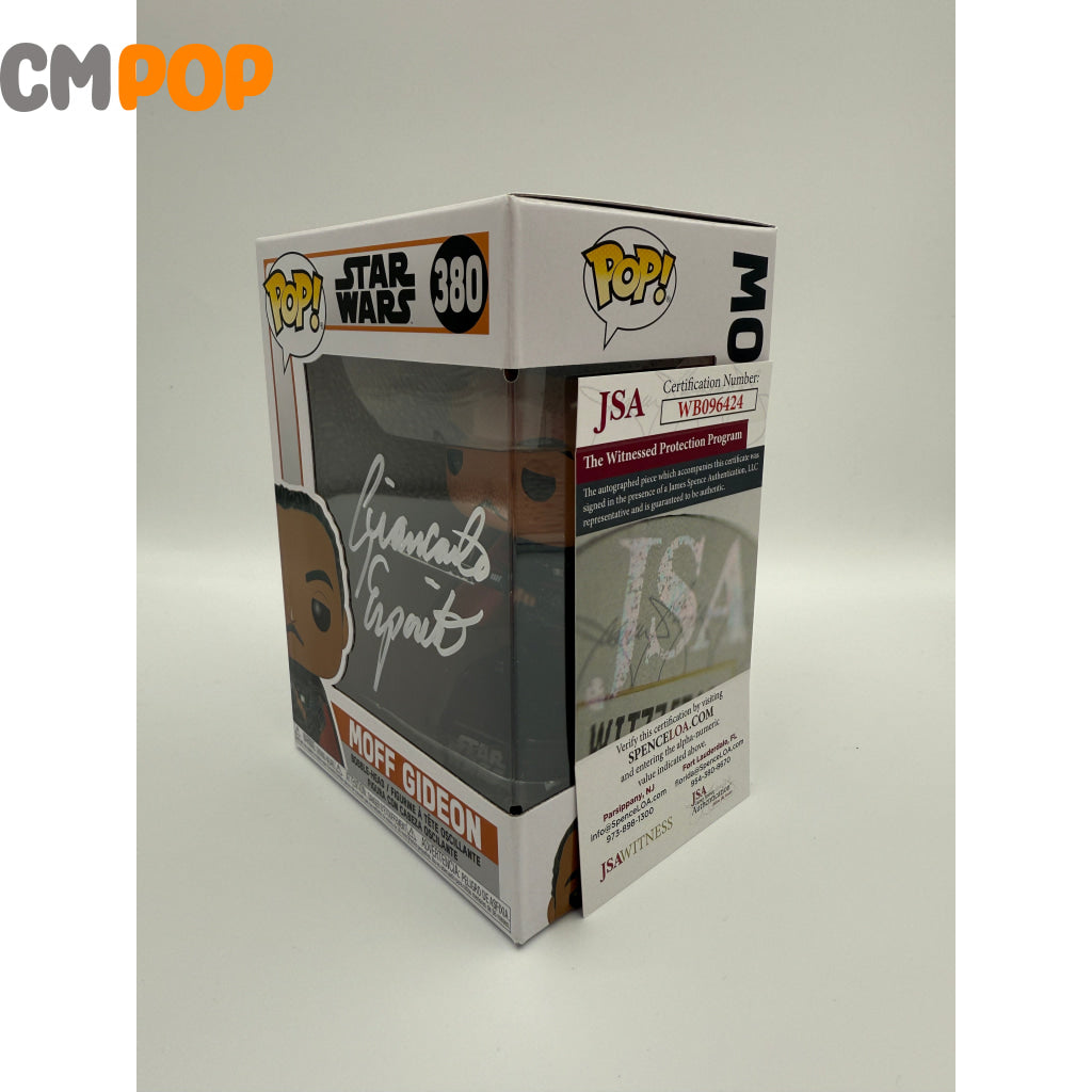 Moff Gideon - #380 - Funko Pop! - Star Wars - Signed by - Certified Pop! Funko Pop