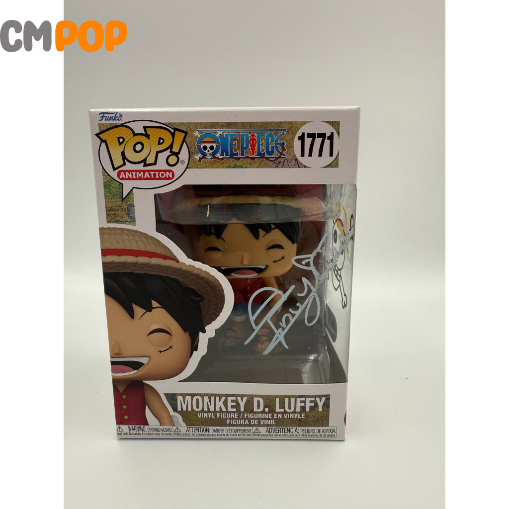 Monkey D Luffy - #1771 - Funko Pop! - Animation - One Piece - Signed by - Certified Pop! Funko Pop