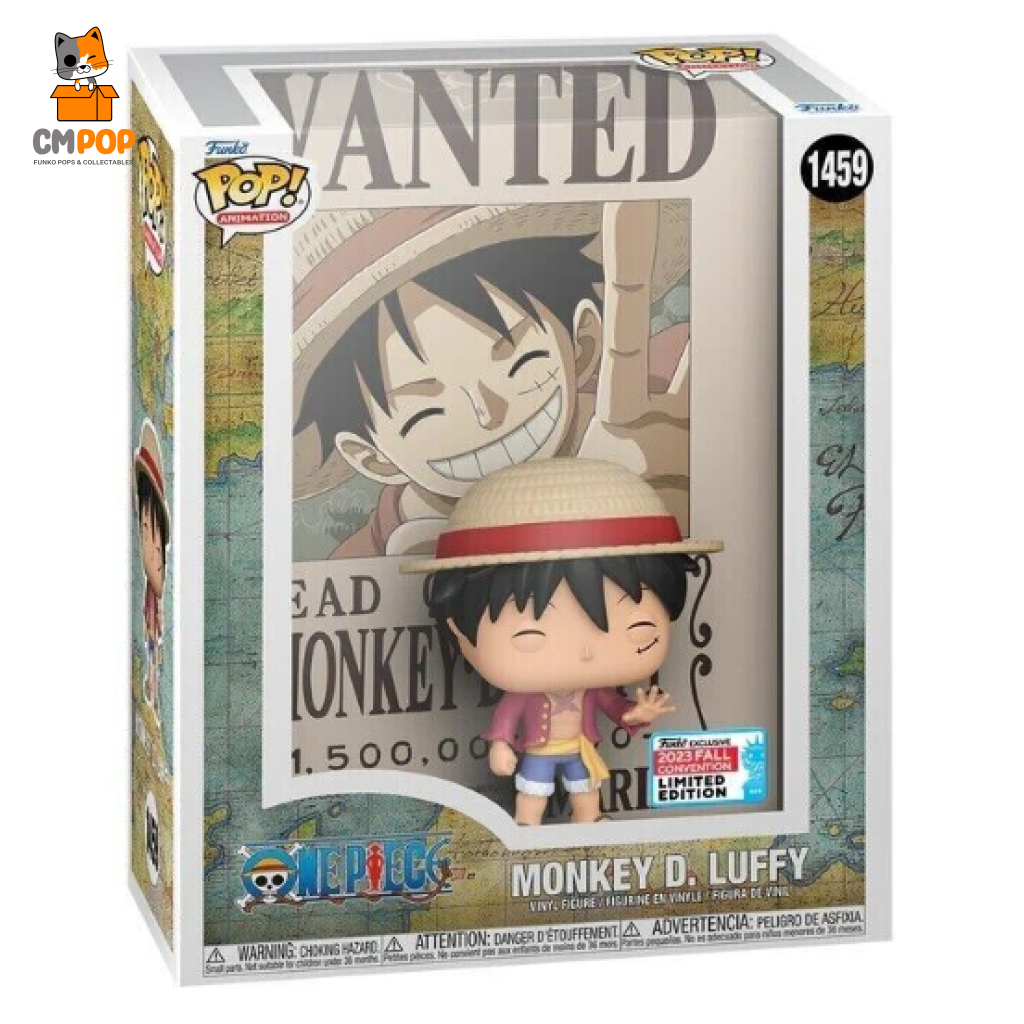 Monkey D. Luffy Poster - #1459 Funko Pop! One Piece Nycc 2023 Exclusive Pop