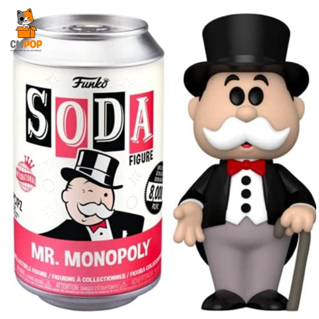 Mr. Monopoly - Funko Vinyl Soda 8 000 Pieces Chance Of Chase