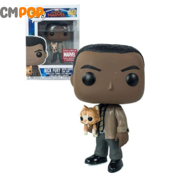 Nick Fury With Goose The Cat #447 Funko Pop! Marvel MCC Exclus