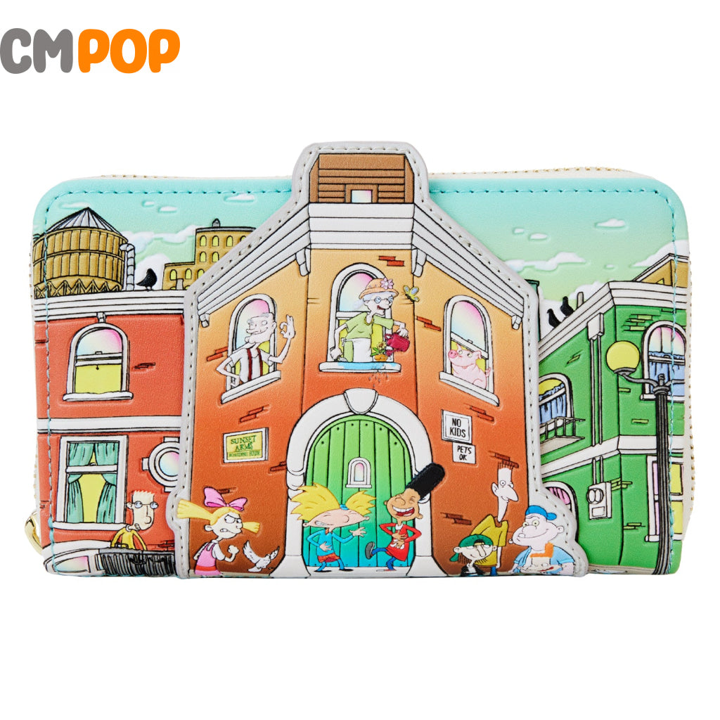 Nickelodeon Hey Arnold Zip Around Wallet - Loungefly