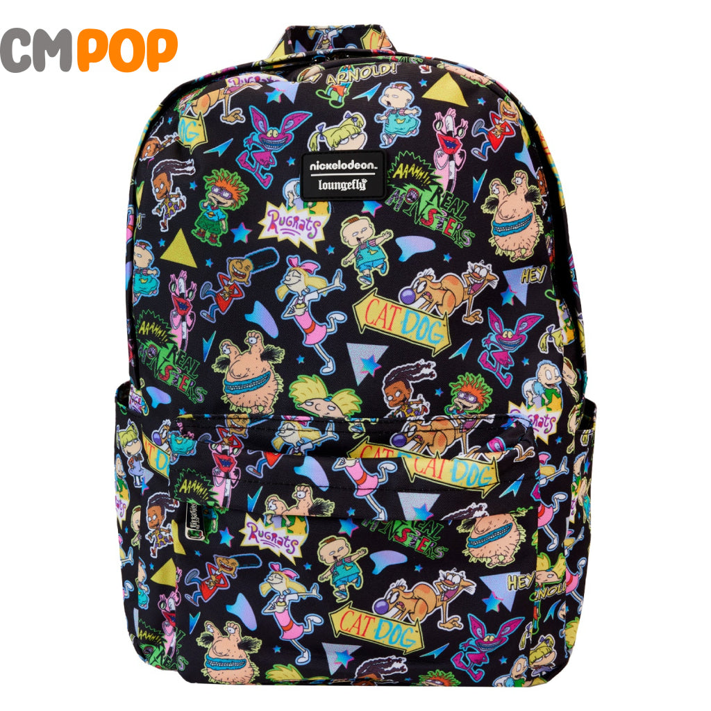 Nickelodeon Retro Aop Full Size Nylon Backback - Backpack Loungefly