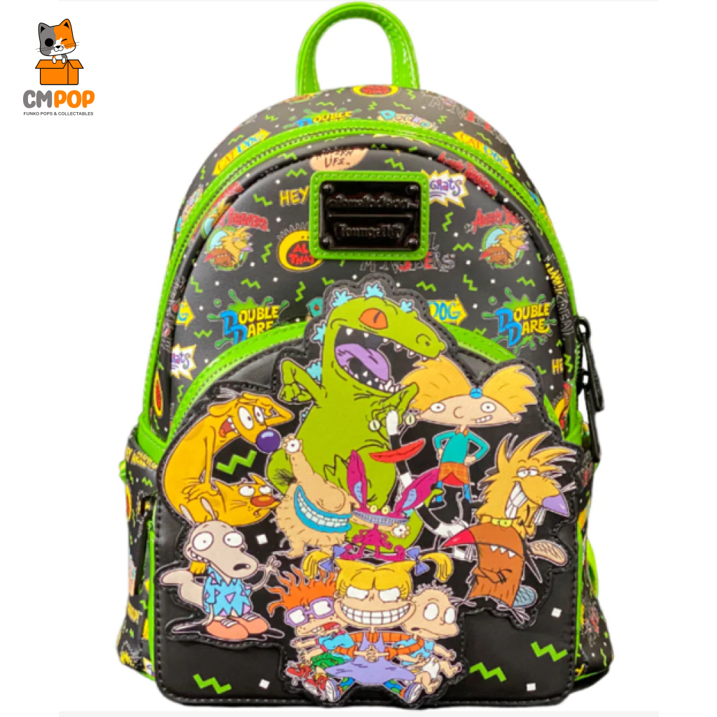 Nickelodeon Retro Characters Logo M-Backpack - Loungefly