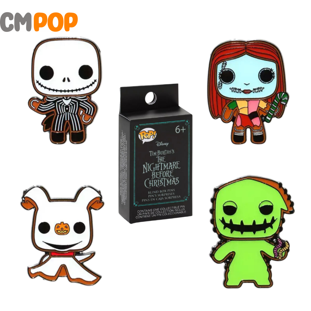 Night Before Christmas Blind Box Enamel Pins - Gingerbread Disney Loungefly Funko Pop Pin