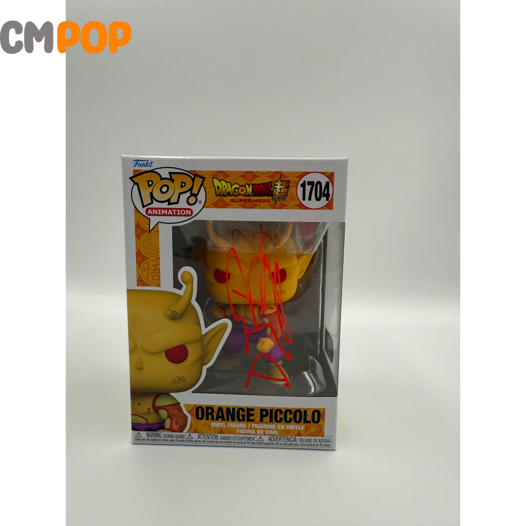 Orange Piccolo - #1704 - Funko Pop! - Animation - Dragon Ball Super Hero - Signed by - Certified Pop! Funko Pop