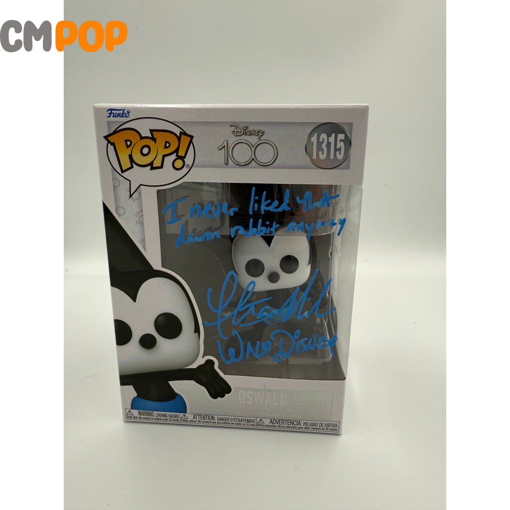 Oswald (Lucky Rabbit) #1315 - Funko Pop! - Disney - Signed by - Certified Pop! Funko Pop