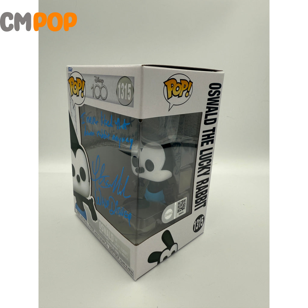 Oswald (Lucky Rabbit) #1315 - Funko Pop! - Disney - Signed by - Certified Pop! Funko Pop