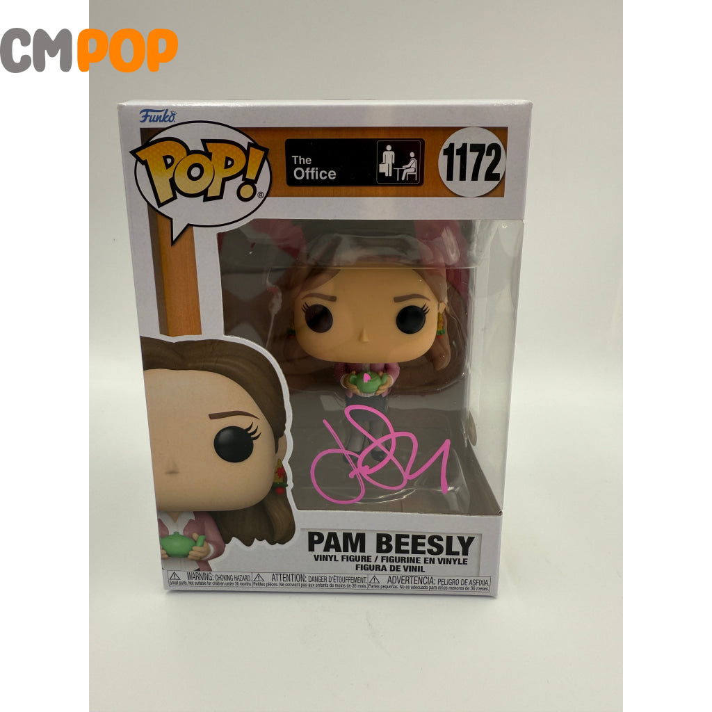 Pam Beesly - #1172 - Funko Pop! - The Office - Signed by Jenna Fischer - Certified Pop! Funko Pop