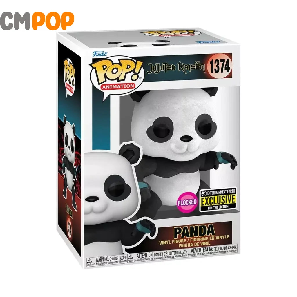 Panda - #1374 - Funko Pop! - Jujutsu Kaisen - Flocked - Entertainment Exclusive Funko Pop