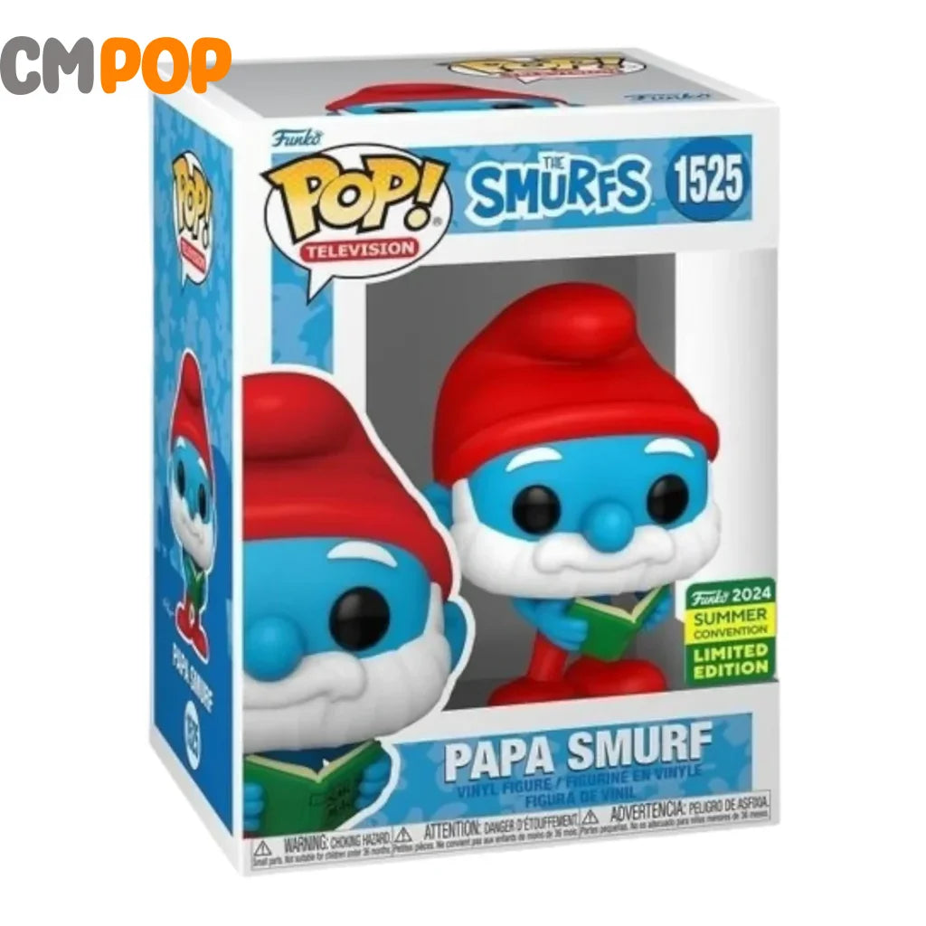 Papa Smurf - #1525 Funko Pop! Television Smurfs 2024 Summer Convention Limited Edition Pop