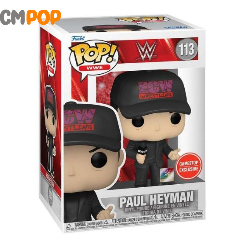 Paul Heyman - #113 Funko Pop! Wwe Gamestop Exclusive Pop