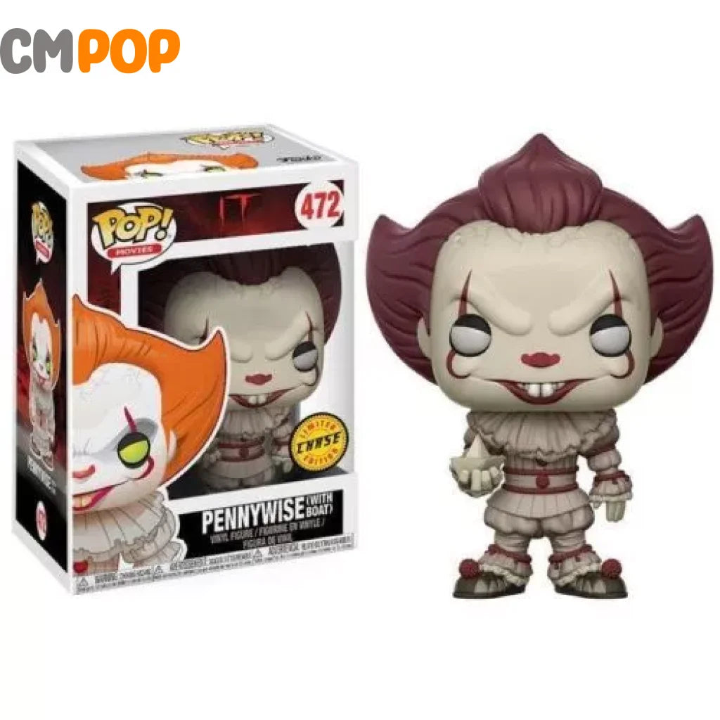 Pennywise (With Boat) - #472 Funko Pop! Movies It Limited Edition Chase