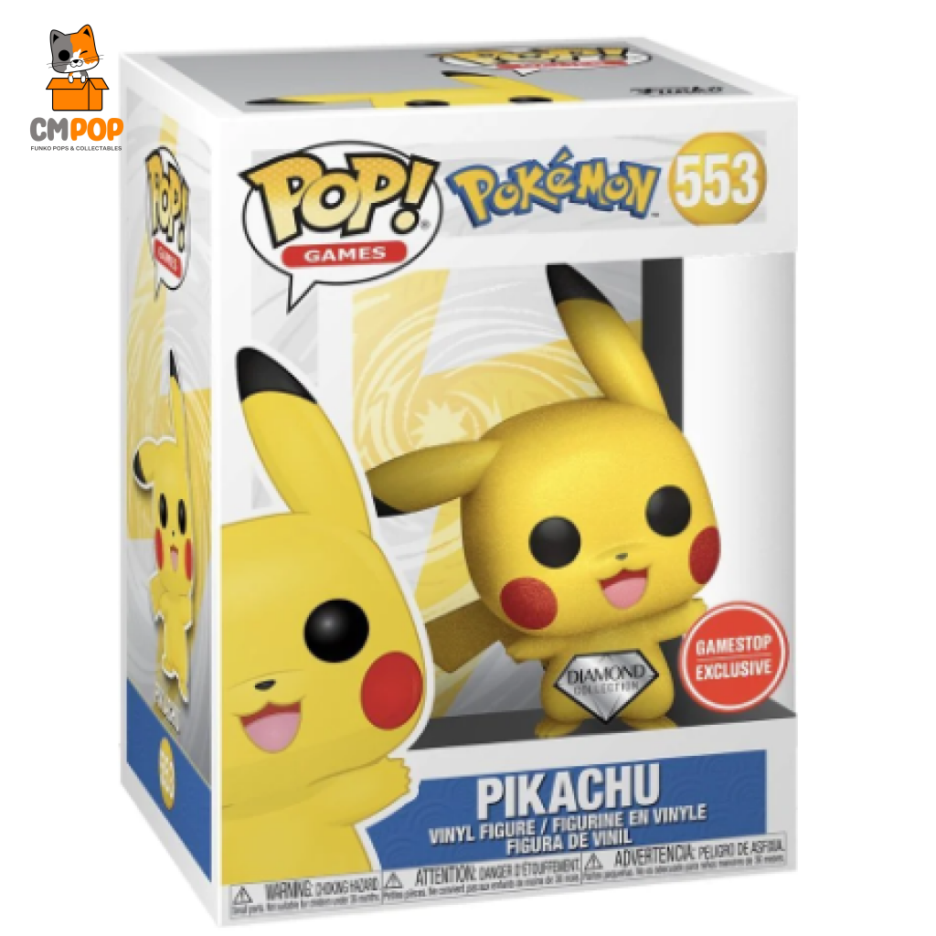 Pikachu Diamond - #553 Funko Pop! Pokemon Gamestop Exclusive Pop