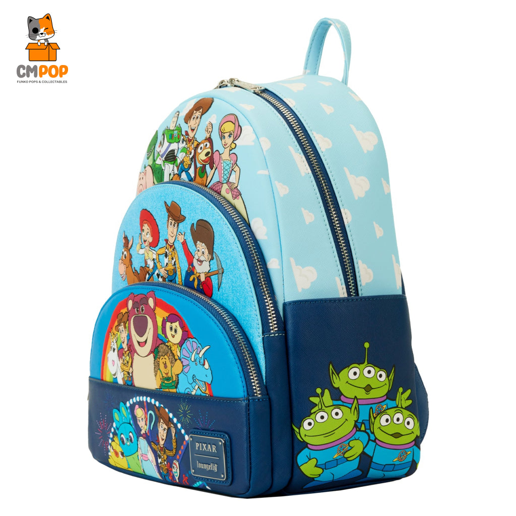 Pixar Toy Story Movie Collab Triple Pocket Mini Backpack - Loungefly