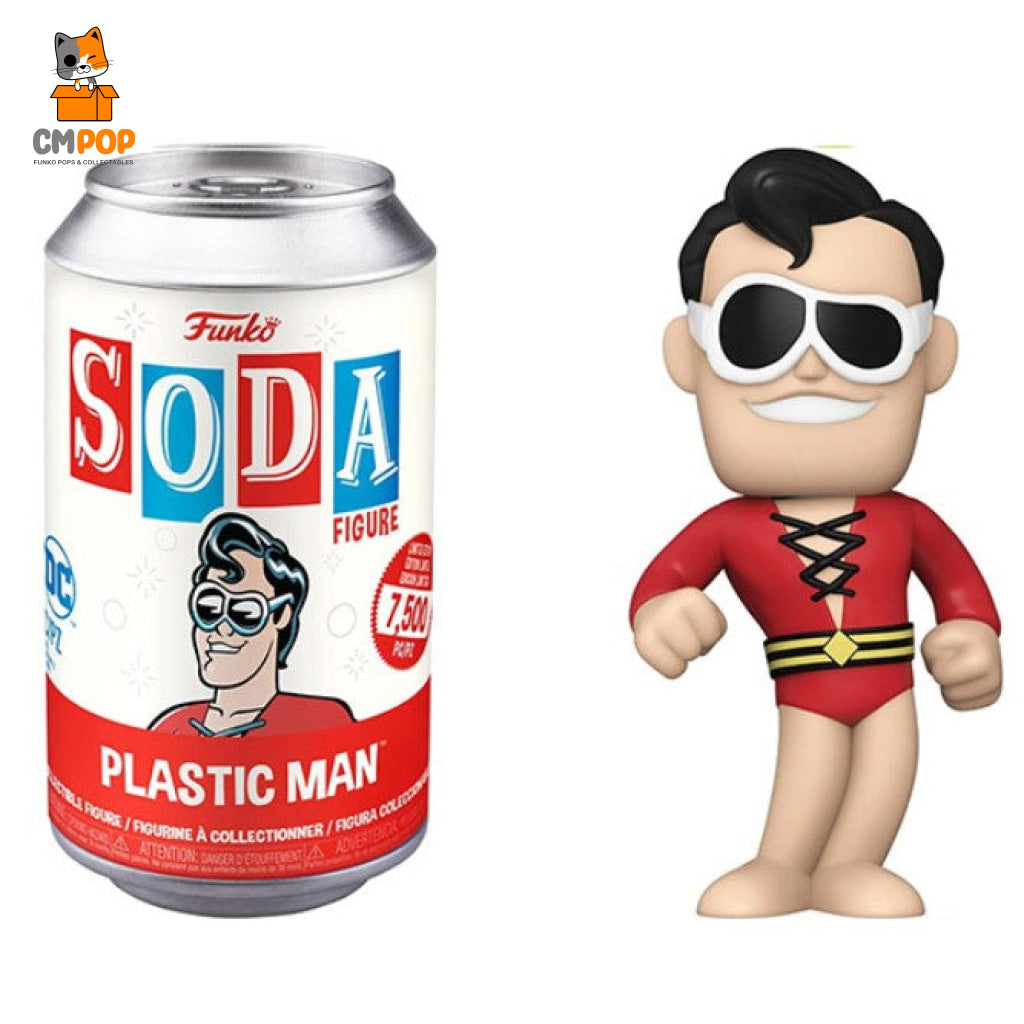 Plastic Man - Funko Vinyl Soda 7500 Pieces Dc Chance Of Chase