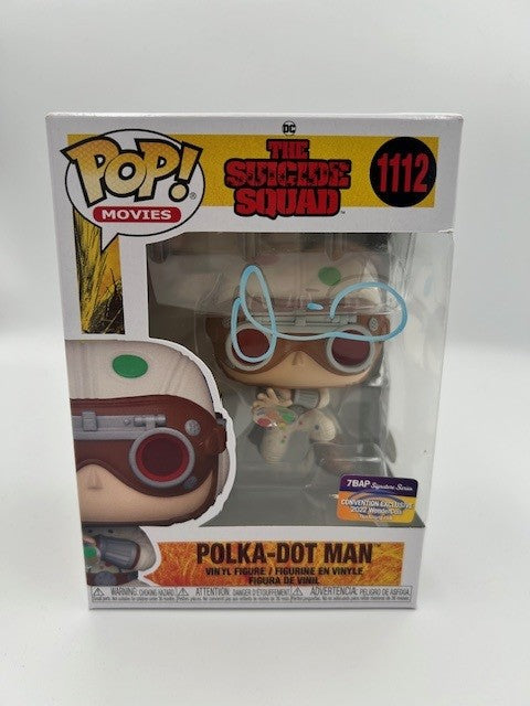 Polka-Dot Man - #1112  - Funko Pop! - Animation  - Suicide Squad - Signed By  David Dastmalchian -7BAP 2022 Wonercon Exclusive