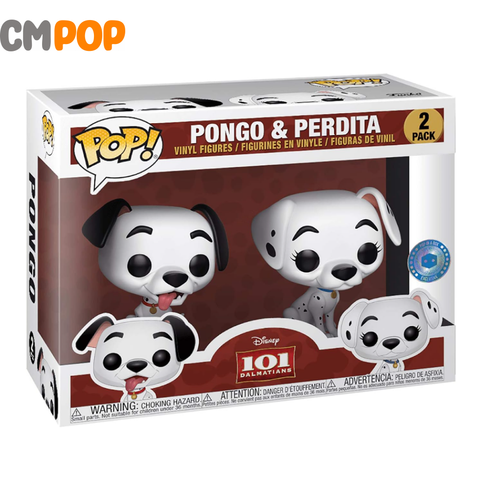 Pongo & Perdita - Disney 101 Dalmatians Funko Pop! Pop In A Box Exclusive
