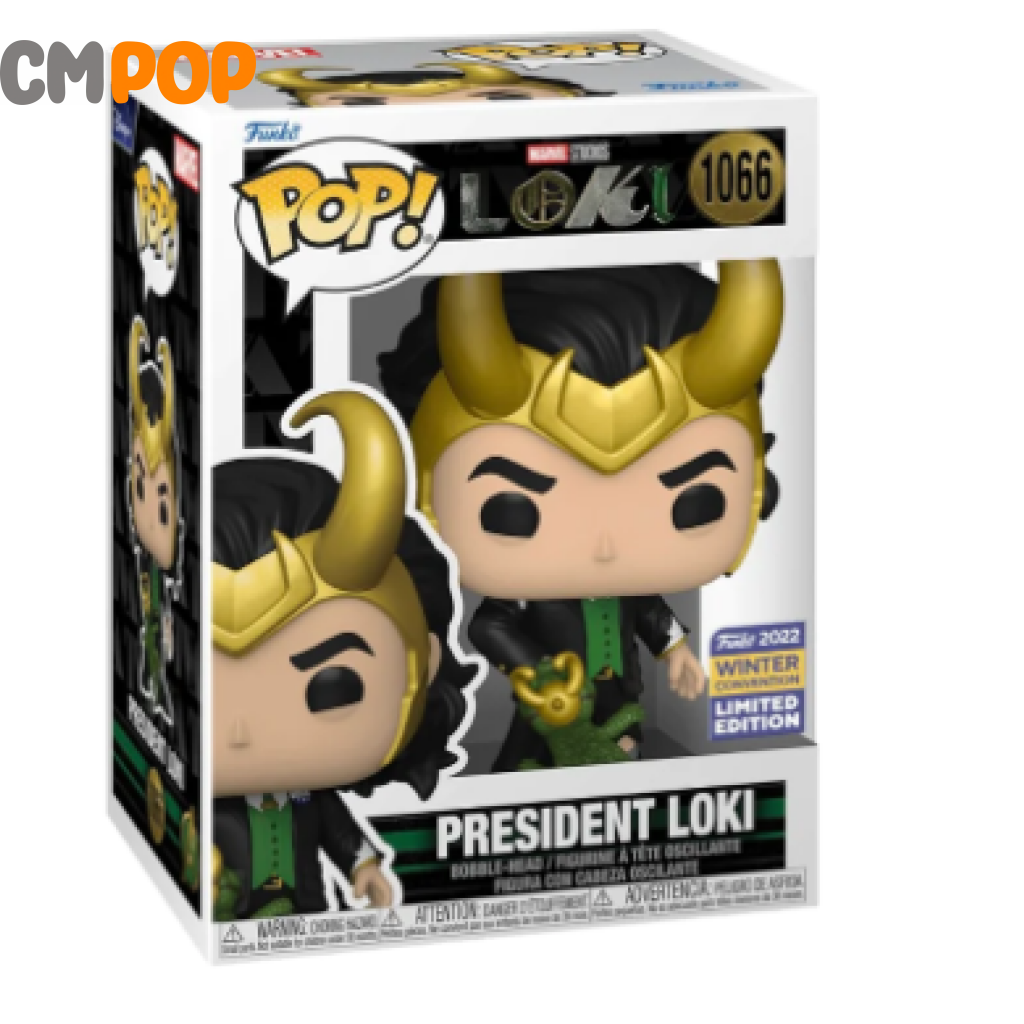 President Loki - #1066 Funko Pop! Marvel 2022 Winter Convention Limited Edition Pop