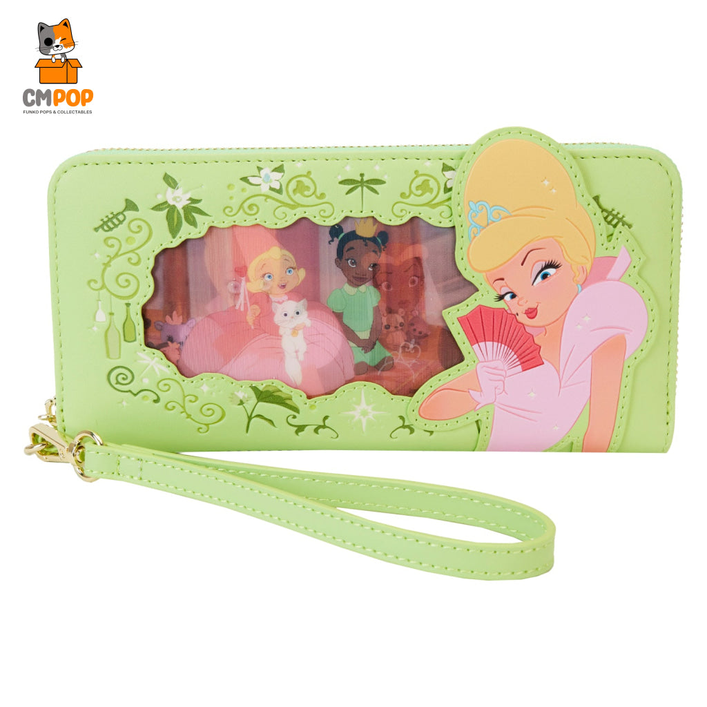 Princess And The Frog Tiana Lenticular Zip Around Wristlet Wallet - Disney Loungefly