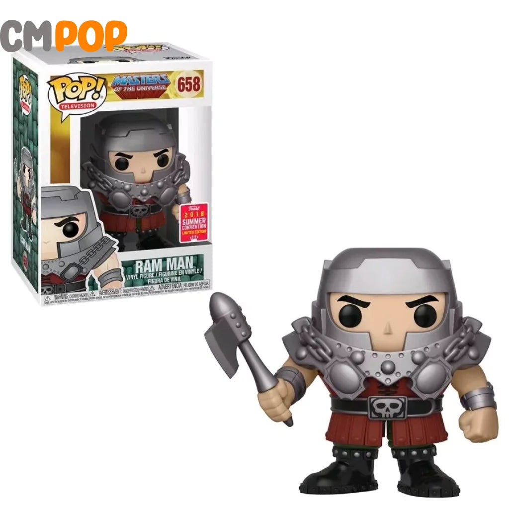 Ram Man - #658 Funko Pop! -Television Masters Of The Universe 2018 Convention Limited Edition