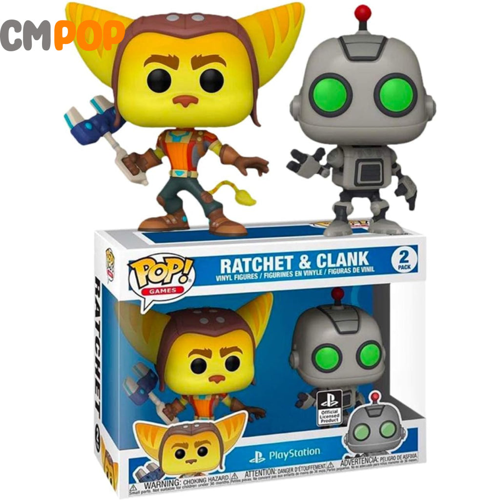 Ratchet & Clank - 2 Pack Funko Pop! Games Playstation Game Stop Exclusive Pop