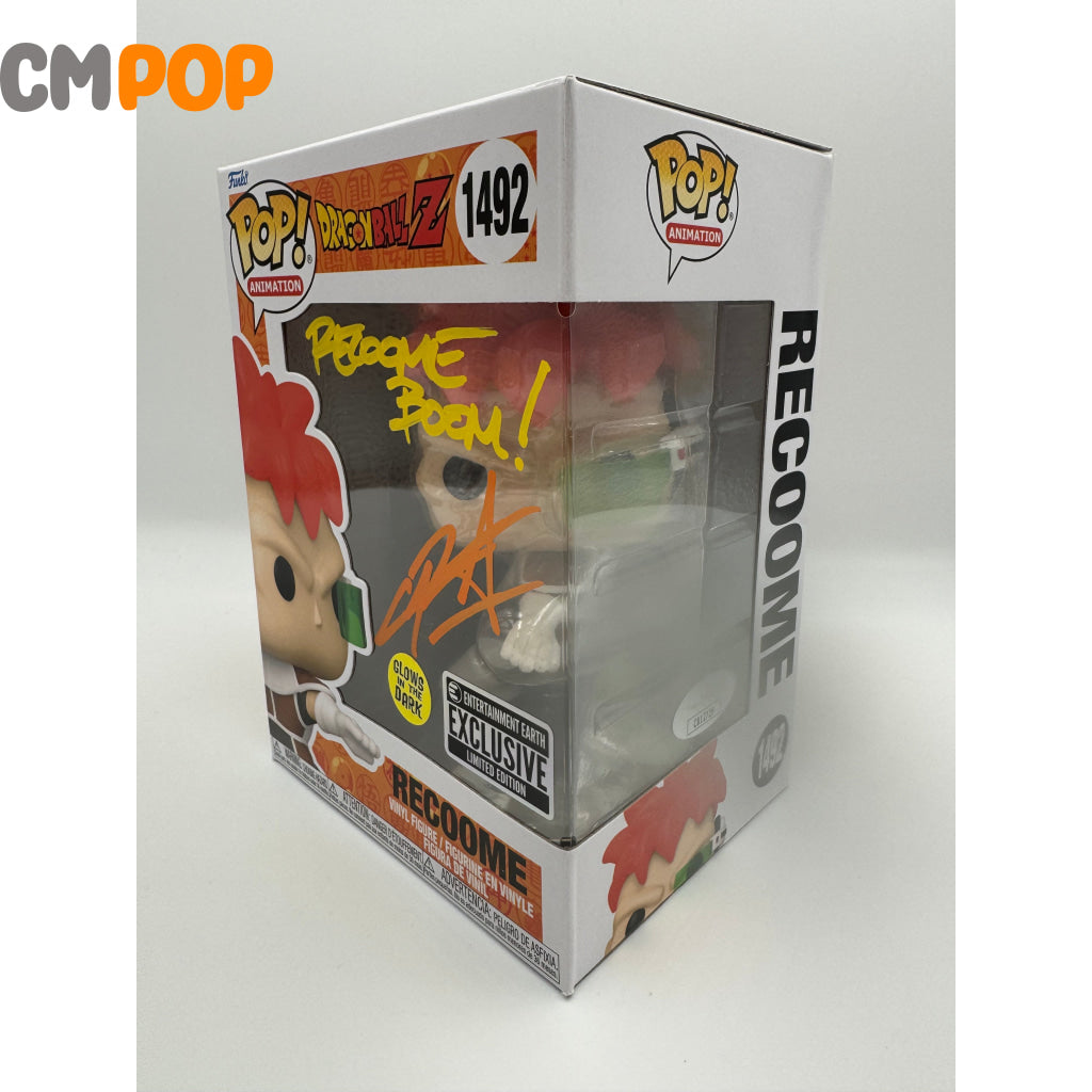 Recoome - #1492 Funko Pop! Animation -Dragon Ball Z Gitd Entertainment Earth Exclusive Signed By