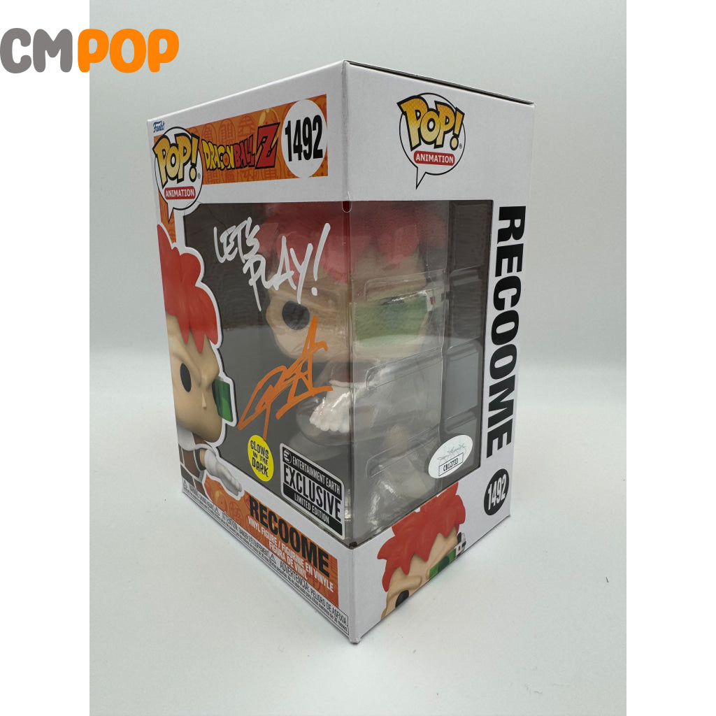 Recoome - #1492 Funko Pop! Animation -Dragon Ball Z Gitd Entertainment Earth Exclusive Signed By