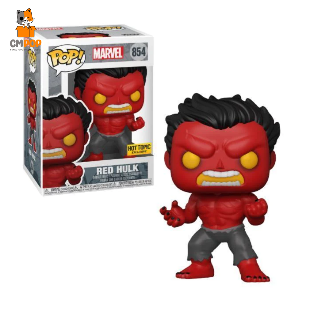 Red Hulk - #854 Funko Pop! Marvel Hot Topic Exclusive Edition Pop