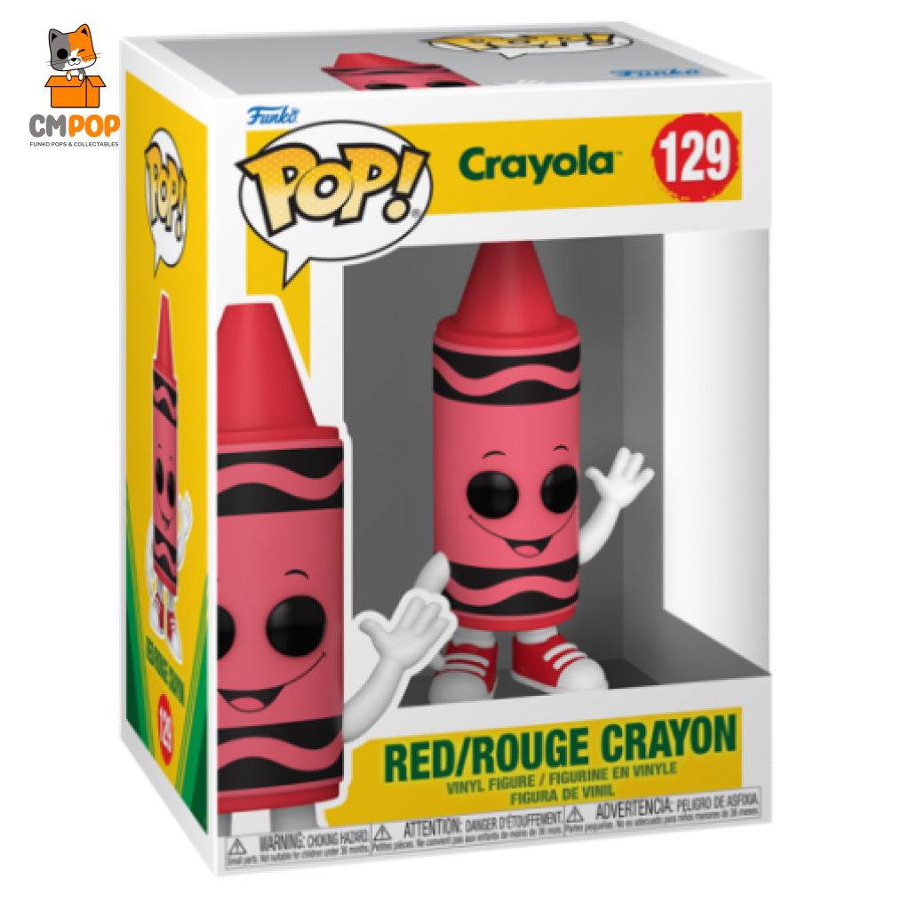 Red/Rouge Crayon - #129 Funko Pop! Crayola Ad Icons Colours Of Kindness Pop