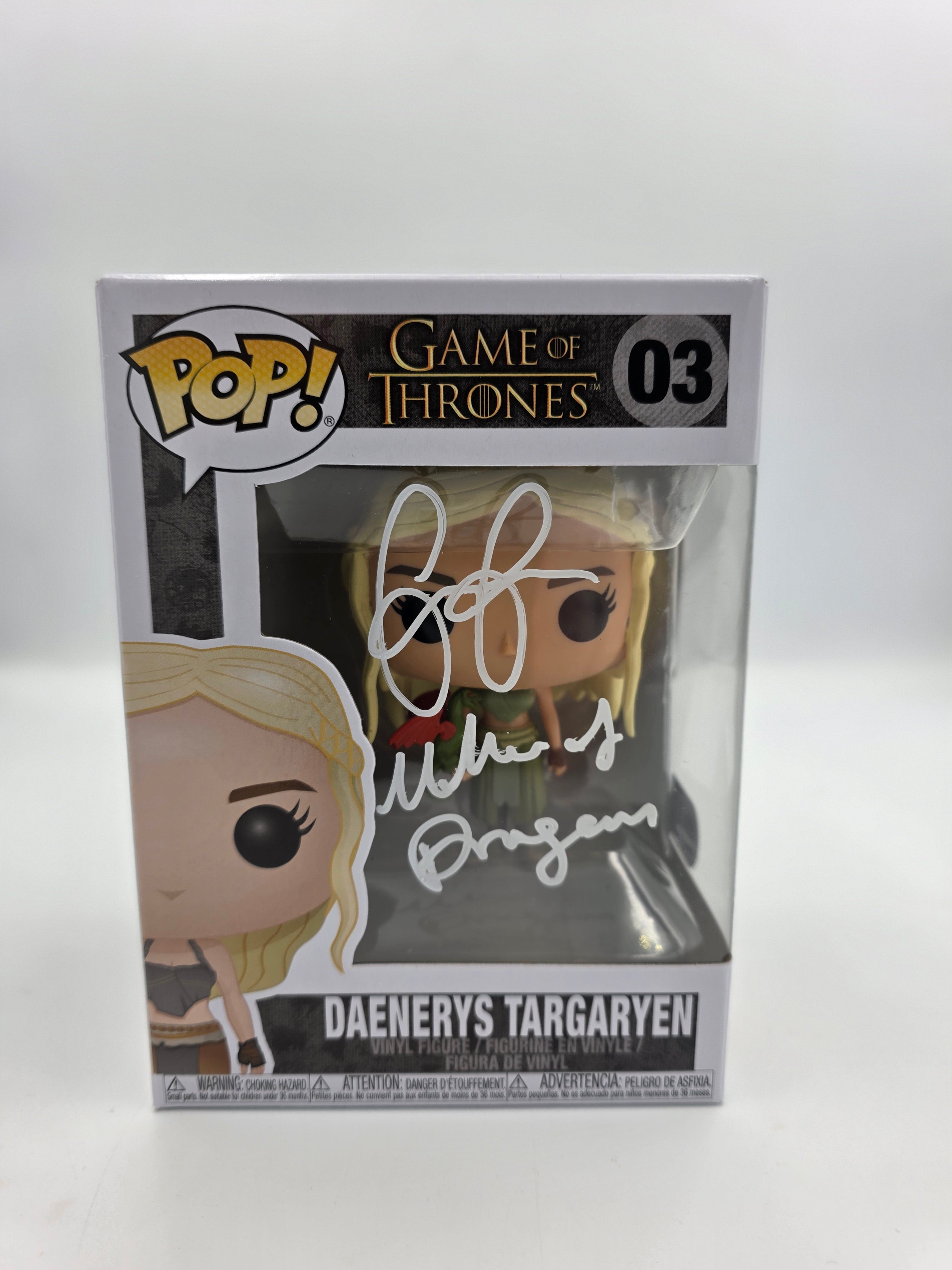 Daenerys Targaryen - Game Of Thrones - Signed By Emilia Clarke - SWAU Certified Funko Pop!